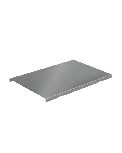 Крышка угла вертикального внешнего 200 мм с разворотом трассы на 90 гр. ПЛЮС INOX304 КМ-Профиль (KVLPDplus90-200 INOX304) в Белгороде Аксессуары для лотков Pintop.ru