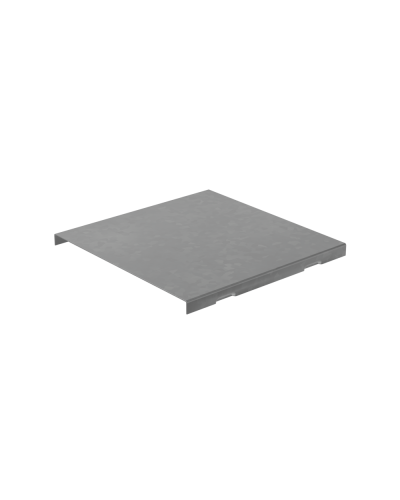 Крышка на угол внешний вертикальный 100х600 мм с разворотом трассы на 180 гр. ПЛЮС КМ-Профиль (KVLTDplus90-100-600) в Белгороде Аксессуары для лотков Pintop.ru