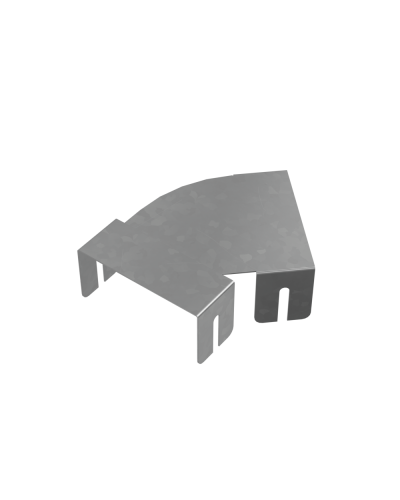 Крышка горизонтально-изменяемого угла 0-45 гр. 50 мм ПЛЮС HD КМ-Профиль (KIGLplus50 HD) в Белгороде Аксессуары для лотков Pintop.ru