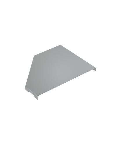 Крышка переходника правого 50-100 мм КМ-Профиль (KPD50-100-R) в Белгороде Аксессуары для лотков Pintop.ru