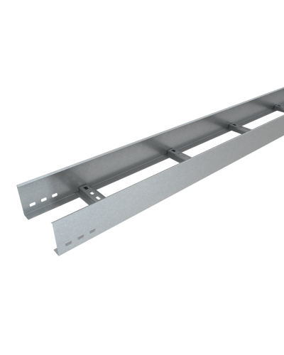 Лоток лестничный 100х150х1,2 L2000 мм HD85 КМ-профиль (LL100-150-1.2-2000 HD85) в Белгороде Кабельные лотки Pintop.ru