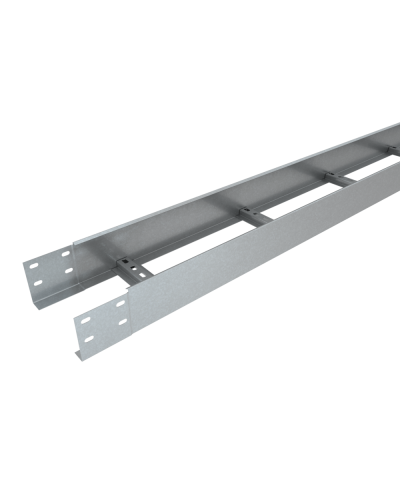 Лоток лестничный 100х300х1,5 L2000 мм Быстрый монтаж КМ-Профиль (LLS100-300-1.5-2000) в Белгороде Кабельные лотки Pintop.ru