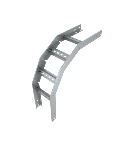 Угол лестничный вертикальный внешний 90 гр. 100х150х1,5 мм Быстрый монтаж HD85 КМ-профиль (LVLS90-100-150-1.5 HD85) в Белгороде Аксессуары для лотков Pintop.ru