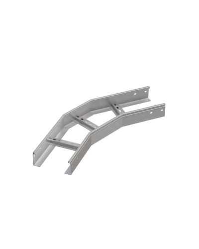 Угол лестничный горизонтальный 45 гр. 80х400х2,0 мм HD N КМ-профиль (LGL45-80-400-2.0 HD N) в Белгороде Аксессуары для лотков Pintop.ru