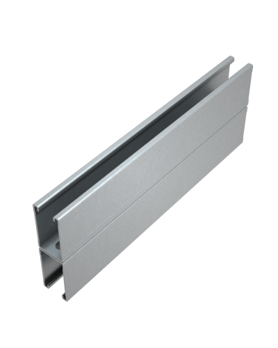 Страт-профиль двойной 41х72 L800 мм s:2,5 HD КМ-Профиль (2STPU41-72-800 HD) в Белгороде Аксессуары для лотков Pintop.ru