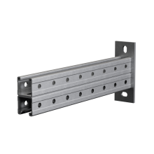 Страт-консоль двойная усиленная 41х41 L200 s:2,5 мм (тройная перфорация) КМ-Профиль (2KSSU41-200 3P)