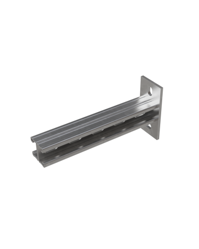 Страт-консоль двойная усиленная развернутая 41х21 L250 s:2,5 мм КМ-профиль (2KSSUR21-250) в Белгороде Аксессуары для лотков Pintop.ru