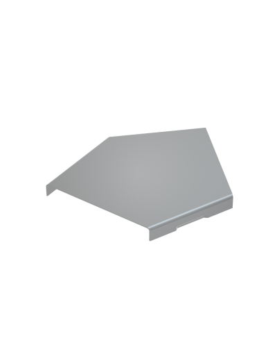 Крышка горизонтального угла 45 гр. 50 мм КМ-Профиль (KGL45-50) в Белгороде Аксессуары для лотков Pintop.ru