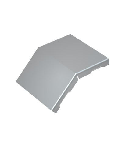 Крышка внешнего вертикального угла 45 гр. 100 мм КМ-Профиль (KVL45-100) в Белгороде Аксессуары для лотков Pintop.ru