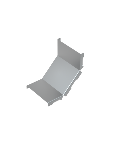 Крышка внутреннего вертикального угла 90 гр. 400 мм КМ-Профиль (KNL90-400) в Белгороде Аксессуары для лотков Pintop.ru