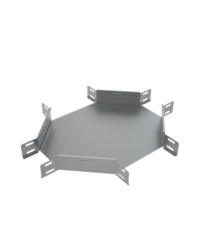 Х-разветвитель 50х200 мм КМ-Профиль (XD50-200) в Белгороде Аксессуары для лотков Pintop.ru