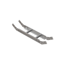 Вертикальный шарнирный угол 80х400х2,0 мм HD85 N КМ-профиль (LSHL80-400-2.0 HD85 N)