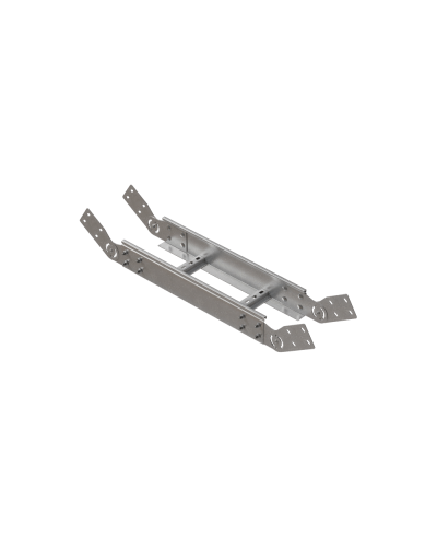 Вертикальный шарнирный угол 100х500х2,0 мм HD N КМ-профиль (LSHL100-500-2.0 HD N) в Белгороде Аксессуары для лотков Pintop.ru