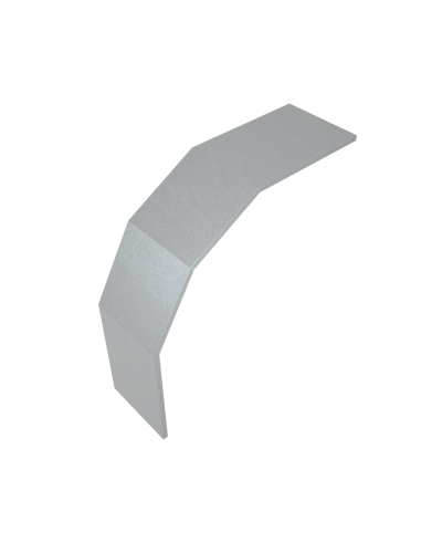 Крышка лестничного вертикального внешнего угла 90 гр. 400 мм HD85 КМ-профиль (KLVL90-400 HD85) в Белгороде Аксессуары для лотков Pintop.ru