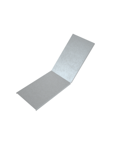 Крышка лестничного вертикального внутреннего угла 45 гр. 100 мм КМ-Профиль (KLNL45-100) в Белгороде Аксессуары для лотков Pintop.ru