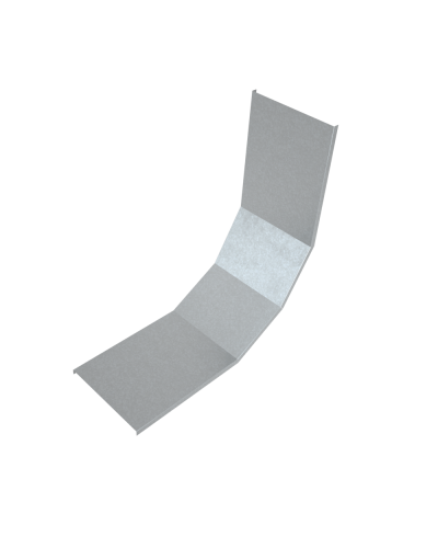 Крышка лестничного вертикального внутреннего угла 90 гр.500 мм INOX304 КМ-Профиль (KLNL90-500 INOX304) в Белгороде Аксессуары для лотков Pintop.ru