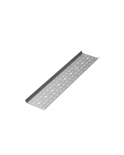 Дно лестничного лотка перфорированное 400х1,0 L2500 мм HD85 КМ-профиль (DLLP400-1.0-2500 HD85) в Белгороде Кабельные лотки Pintop.ru