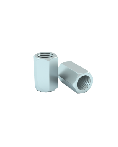 Гайка соединительная М6 DIN 6334 (упак. 100 шт) КМ-Профиль (MS6) в Белгороде Крепеж Pintop.ru