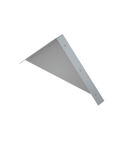 Заглушка двускатной крышки 200 мм HD85 КМ-профиль (ZKLZ200 HD85) в Белгороде Аксессуары для лотков Pintop.ru