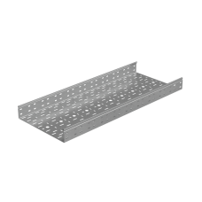 Лоток перфорированный 80х400х1,5 L2500 мм "Стандарт ПЛЮС" INOX304 КМ-Профиль (LPEplus80-400-1.5-2500 INOX304)