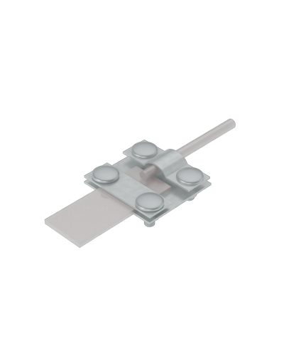 Контрольный соединитель полоса до 40 мм пруток Ø 5-10 мм INOX304 КМ-Профиль (KS-B40-D5-10 INOX304) в Белгороде Монтажные материалы Pintop.ru