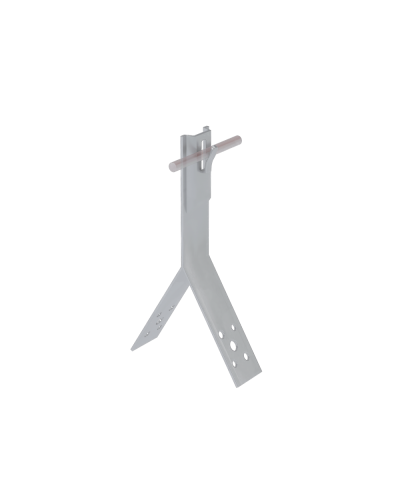 Коньковый держатель зажимной для прутка Ø 5-8 мм H100 мм HD КМ-Профиль (KDZ-H100-D5-8 HD) в Белгороде Монтажные материалы Pintop.ru