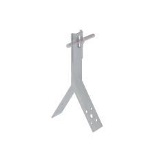 Коньковый держатель зажимной для прутка Ø 5-8 мм H100 мм INOX304 КМ-Профиль (KDZ-H100-D5-8 INOX304)