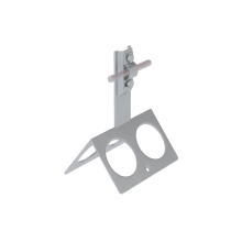 Коньковый держатель болтовой с широким основанием для прутка Ø 5-10 мм H80 мм TD КМ-Профиль (BKDB-H80-D5-10 TD)