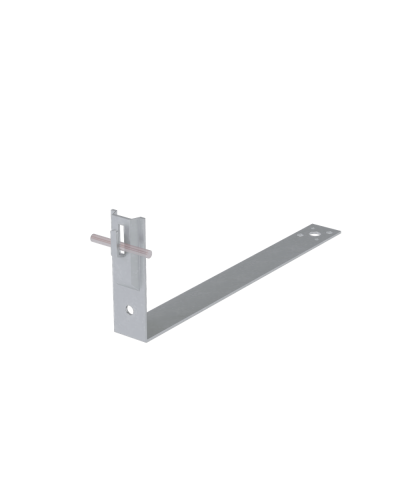 Черепичный держатель зажимной на обрешётку для прутка Ø 5-8 мм L380 мм H100 мм HD КМ-Профиль (CDZO-L380-D5-8 HD) в Белгороде Держатели, клипсы, скобы Pintop.ru