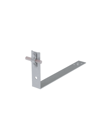 Черепичный держатель болтовой на обрешётку для прутка Ø 5-10 мм L380 мм H100 мм HD КМ-профиль (CDBO-L380-D5-10 HD) в Белгороде Крепеж Pintop.ru