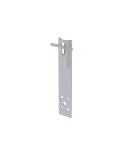 Прямой держатель зажимной для прутка Ø 5-8 мм H80 мм TD КМ-Профиль (DZP-H80-D5-8 TD) в Белгороде Монтажные материалы Pintop.ru