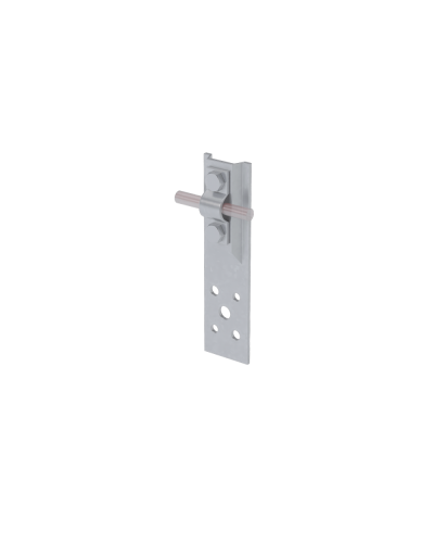 Прямой держатель болтовой для прутка Ø 5-10 мм H80 мм HD КМ-Профиль (DBP-H80-D5-10 HD) в Белгороде Монтажные материалы Pintop.ru