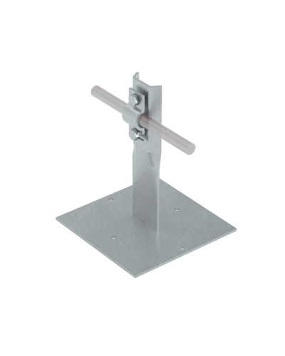 Приклееваемый держатель болтовой для прутка Ø 5-10 мм H90 мм TD КМ-Профиль (PDB-H90-D5-10 TD) в Белгороде Монтажные материалы Pintop.ru