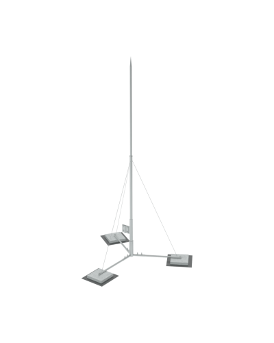 Вольностоящая молниеприемная мачта составная H3 м HD КМ-Профиль (VMR-H3 HD) в Белгороде Монтажные материалы Pintop.ru