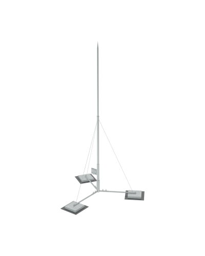 Вольностоящая молниеприемная мачта составная H7,1 м разборное основание HD КМ-Профиль (RTVMR-H7.1 HD) в Белгороде Монтажные материалы Pintop.ru