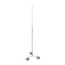 Вольностоящая молниеприемная мачта составная H7,1 м для подвесных клетей разборное основание HD КМ-Профиль (RTVMRK-H7.1 HD)