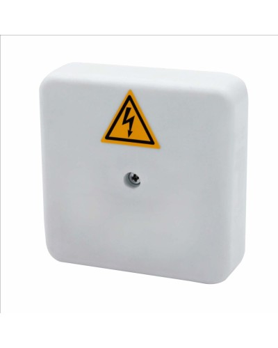 Коробка распределительная огнестойкая КРОПС-П0, IP41, габаритные размеры 75х75х20 мм, для кабелей сечением до 2,5 мм2, 6 клемм КМ-Профиль (FRJB-KM-P0-2.5-06-КРОПС-IP41) в Белгороде Распределительные коробки Pintop.ru