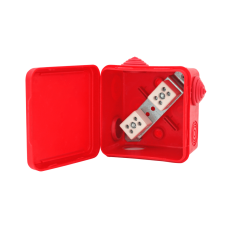 Коробка распределительная огнестойкая КРОПС-П1, IP54, габаритные размеры 100х100х50 мм, для кабелей сечением до 4 мм2, 6 клемм КМ-Профиль (FRJB-KM-P1-4-06-КРОПС-IP54)