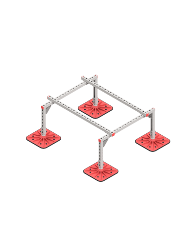 Опорная конструкция для установки оборудования TECHNORAPTOR FOOT 1000х1200 HD КМ-профиль (KM-TR-F-SSEI-1000-1200 HD) в Белгороде Системы видеонаблюдения Pintop.ru