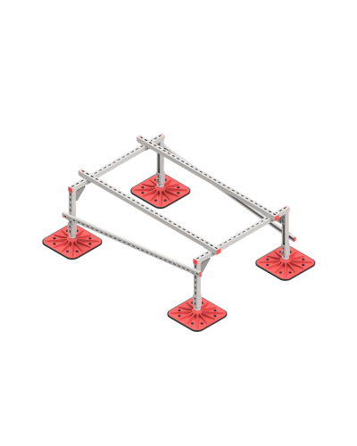 Опорная конструкция для установки оборудования TECHNORAPTOR FOOT 1000х1500 HD КМ-профиль (KM-TR-F-SSEI-1000-1500 HD) в Белгороде Системы видеонаблюдения Pintop.ru