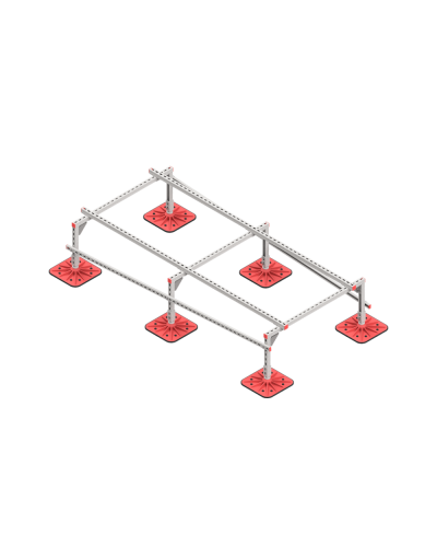 Опорная конструкция для установки оборудования TECHNORAPTOR FOOT 1200х2500 HD КМ-профиль (KM-TR-F-SSEI-1200-2500 HD) в Белгороде Системы видеонаблюдения Pintop.ru
