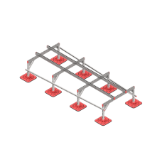 Опорная конструкция для установки оборудования TECHNORAPTOR FOOT 1200х3000 тип 3 КМ-профиль (KM-TR-F-SSEI-1200-3000-3)