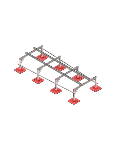 Опорная конструкция для установки оборудования TECHNORAPTOR FOOT 1200х3000 тип 3 КМ-профиль (KM-TR-F-SSEI-1200-3000-3) в Белгороде Системы видеонаблюдения Pintop.ru