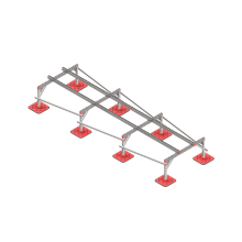 Опорная конструкция для установки оборудования TECHNORAPTOR FOOT 1200х4000 тип 1 КМ-профиль (KM-TR-F-SSEI-1200-4000-1)