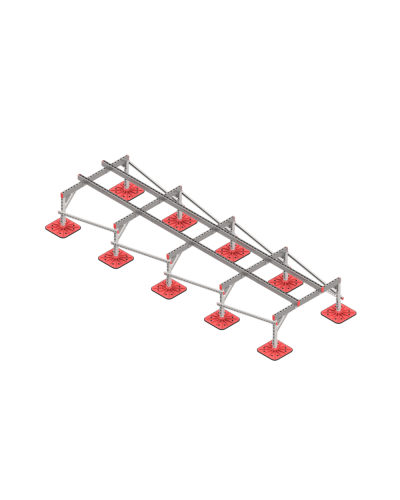 Опорная конструкция для установки оборудования TECHNORAPTOR FOOT 1200х4000 тип 2 HD КМ-профиль (KM-TR-F-SSEI-1200-4000-2 HD) в Белгороде Системы видеонаблюдения Pintop.ru