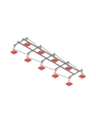 Опорная конструкция для установки оборудования TECHNORAPTOR FOOT 1200х5000 тип 1 КМ-профиль (KM-TR-F-SSEI-1200-5000-1) в Белгороде Системы видеонаблюдения Pintop.ru