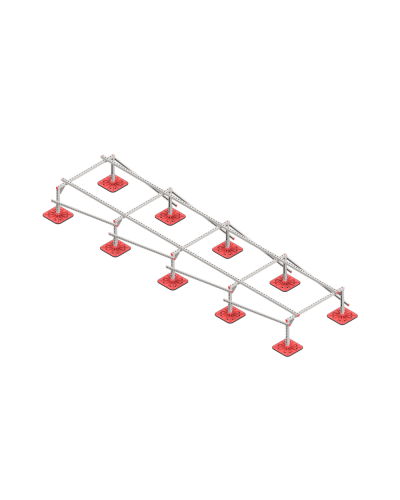 Опорная конструкция для установки оборудования TECHNORAPTOR FOOT 1200х5000 тип 2 HD КМ-профиль (KM-TR-F-SSEI-1200-5000-2 HD) в Белгороде Системы видеонаблюдения Pintop.ru