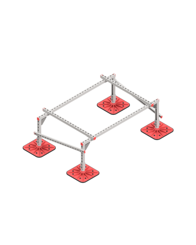 Опорная конструкция для установки оборудования TECHNORAPTOR FOOT 1500х1000 тип 1 HD КМ-профиль (KM-TR-F-SSEI-1500-1000-1 HD) в Белгороде Системы видеонаблюдения Pintop.ru