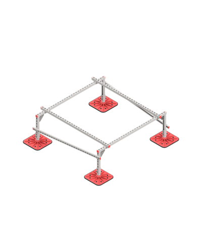 Опорная конструкция для установки оборудования TECHNORAPTOR FOOT 1500х1500 тип 1 КМ-профиль (KM-TR-F-SSEI-1500-1500-1) в Белгороде Системы видеонаблюдения Pintop.ru