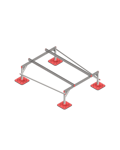 Опорная конструкция для установки оборудования TECHNORAPTOR FOOT 1500х2000 тип 1 HD КМ-профиль (KM-TR-F-SSEI-1500-2000-1 HD) в Белгороде Системы видеонаблюдения Pintop.ru
